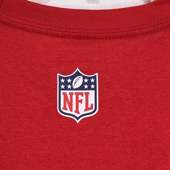 Nike On Field Apparel Shirt Mens Medium Tampa Bay Buccaneers Red Swoosh Red - Picture 6 of 11